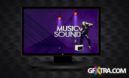 PSD Source - Music Sound Wallpaper