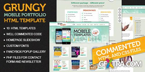 ThemeForest - Grungy Mobile Portfolio HTML Theme - RIP