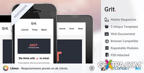 ThemeForest - Grit - Responsive E-mail Templates - RIP