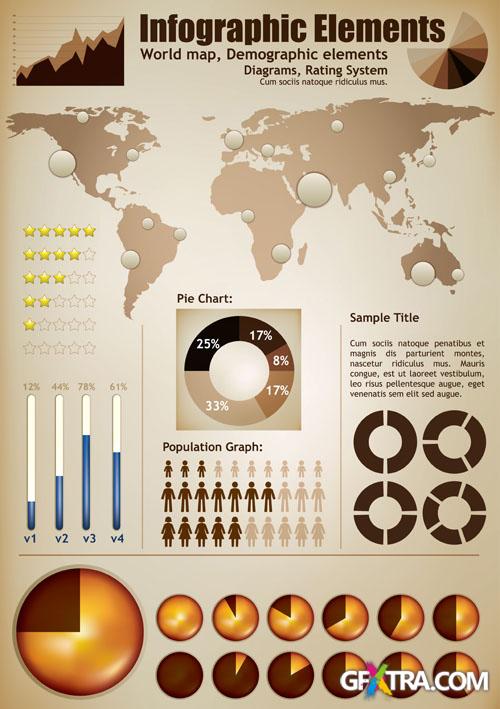 Infographic and design elements #3 - 25xEPS