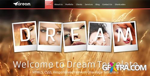 ThemeForest - Dream Html5 One Page Responsive Template - RIP