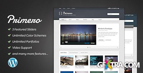 ThemeForest - Primero v1.0 - Video WordPress Theme - FULL