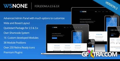 ThemeForest - WS-None | Responsive & Clean Joomla Template