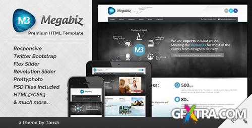 ThemeForest - Megabiz Responsive HTML/CSS Template - RIP