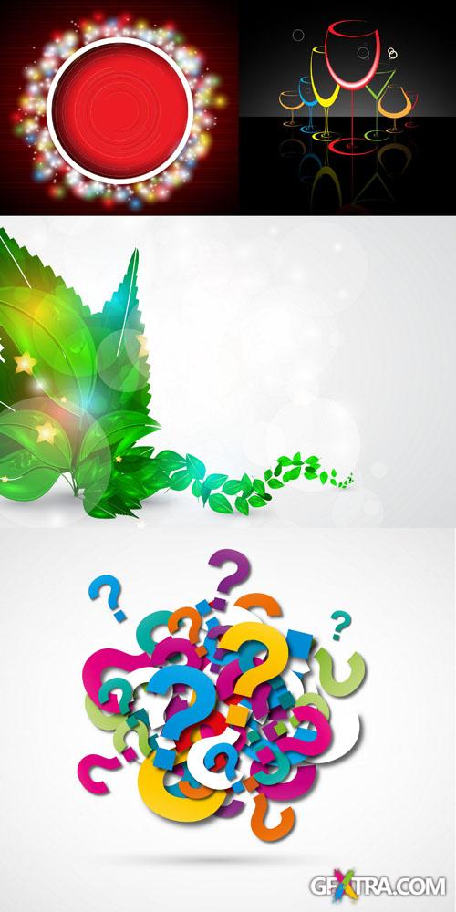 Backgrounds Vector Set #136