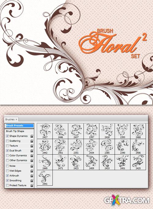 Designtnt - Floral Brushes 2