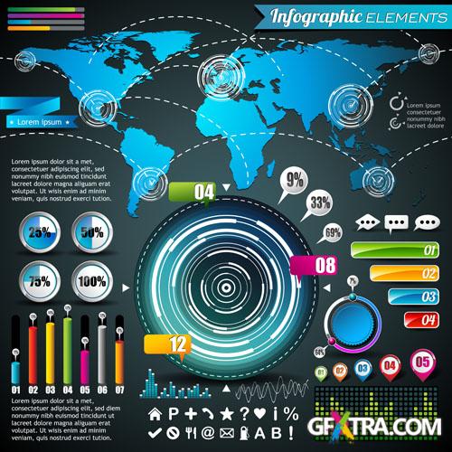 Infographic and design elements #4 - 25x EPS