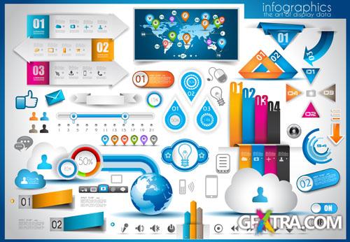 Infographic and design elements #4 - 25x EPS