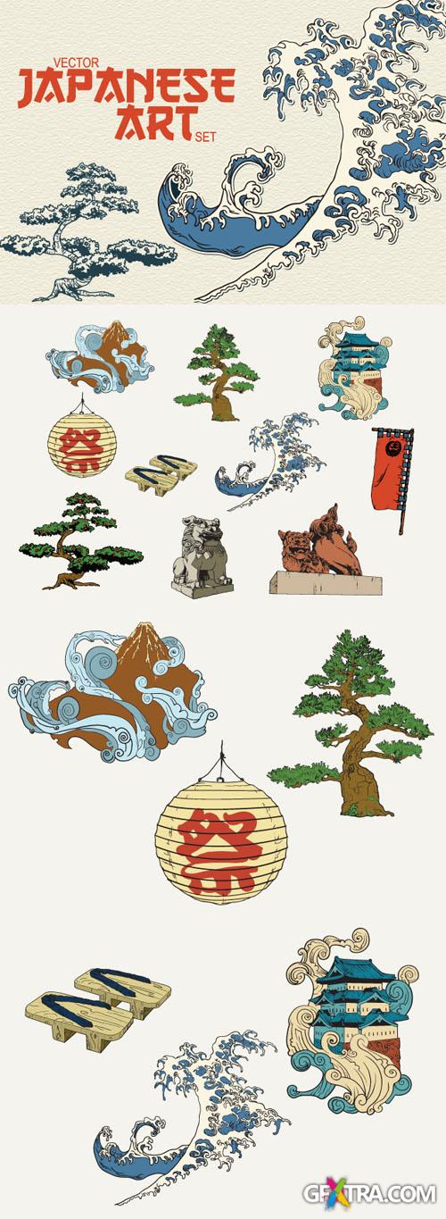 Designtnt - Japanese Vector Elements