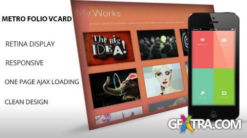 Mojo-Themes - Metro Folio V-Card Template - RIP