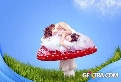 Designtnt - Create Cute Fantasy Composition Photoshop