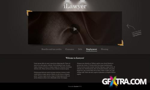 PSD Web Template - Lawyers Homepage