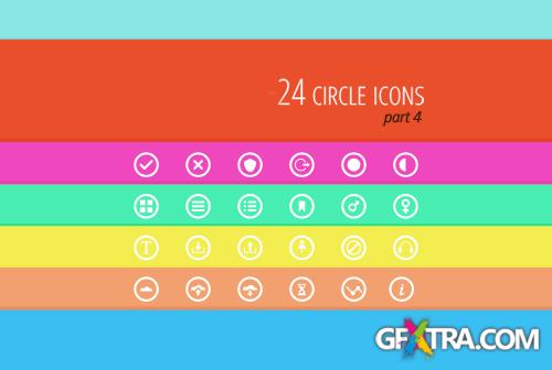 PSD, AI Circle icons - part 4