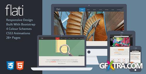 ThemeForest - Flati - Responsive Flat Design Bootstrap Template - RIP