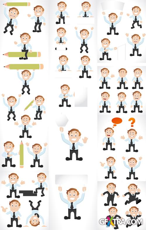 Cartoon Businessmen Vectors