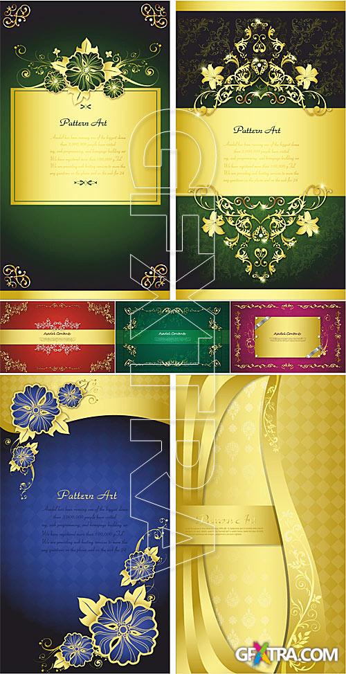 Gold floral backgrounds