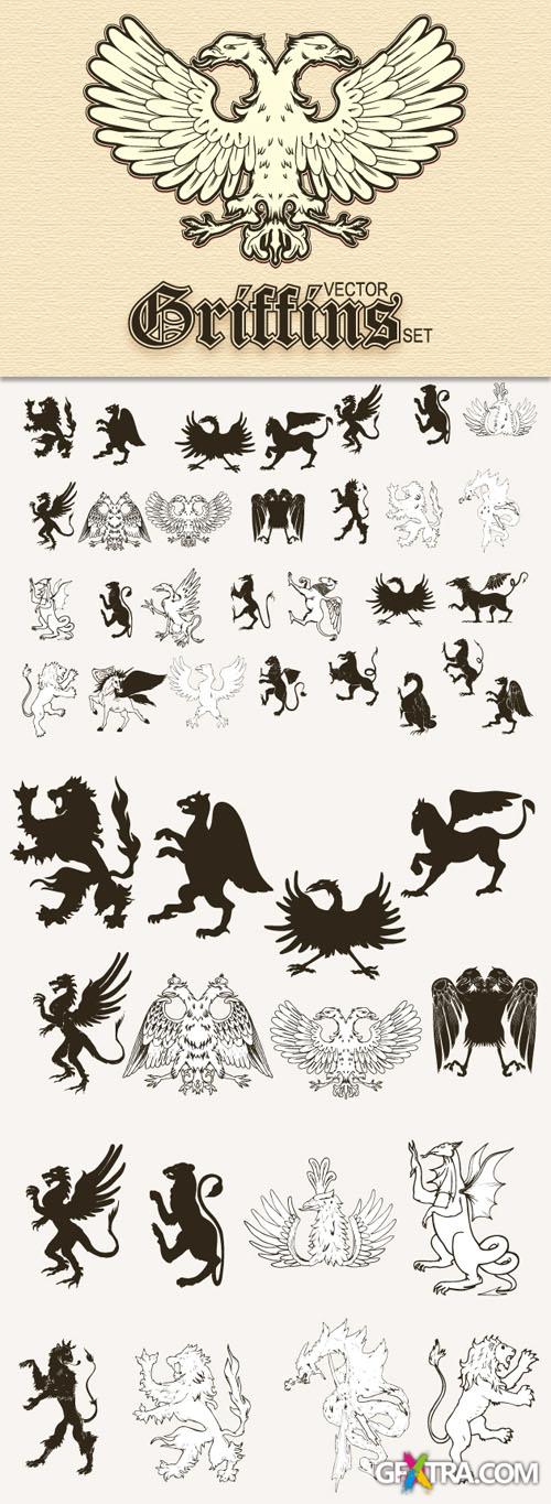 Designtnt - Griffins Vector Set