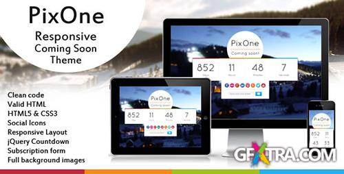 ThemeForest - Pixone Responsive Coming Soon Theme - RIP