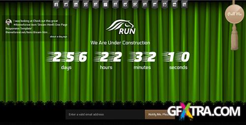 ThemeForest - Run Coming Soon html5 Template - RIP