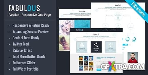 ThemeForest - Fabulous Parallax - Responsive One Page - RIP