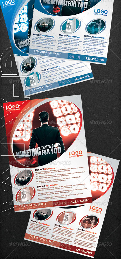 GraphicRiver - 2 Simple Business Flyer Template