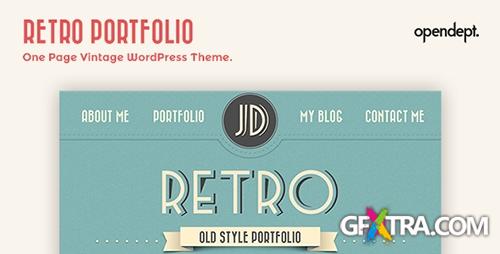 ThemeForest - Retro Portfolio v3.3 - One Page Vintage WP Theme