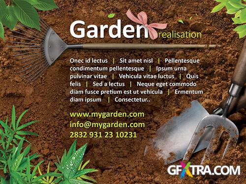 PSD Web Template - Garden Flyer