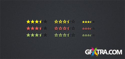 PSD Web Design - Stars Ratings