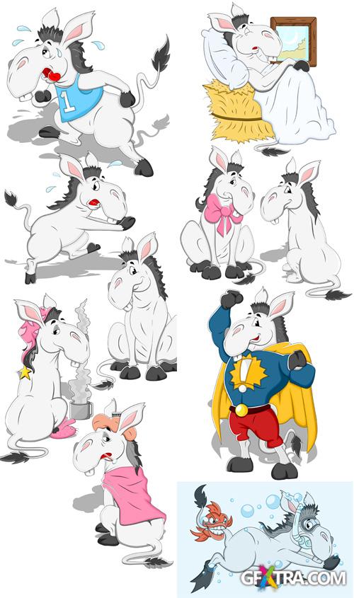 Donkey Vector Illustrations