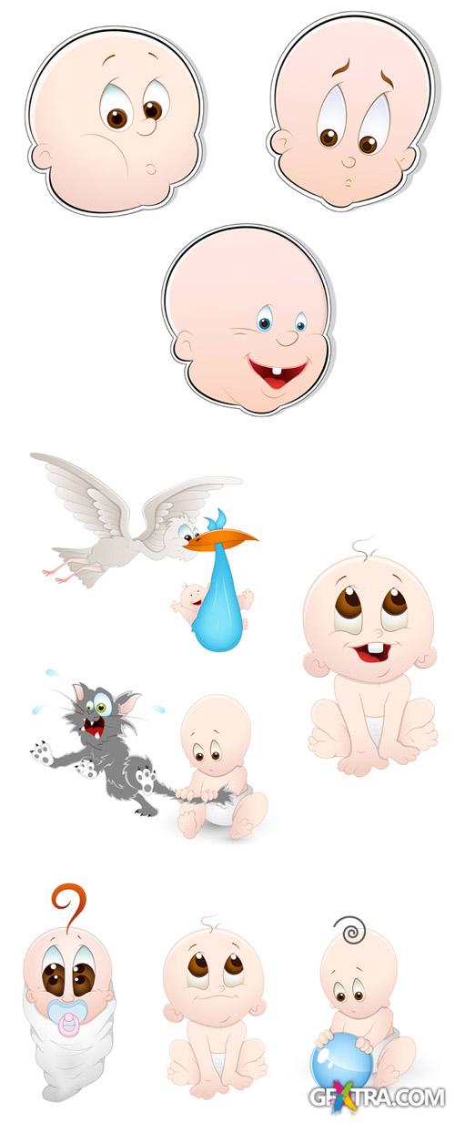 Babies Vector Set