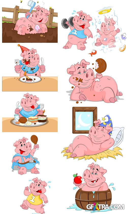 Pig Vector Illustrations