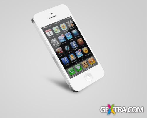 PSD Source - Beautiful iPhone 5 Mockup