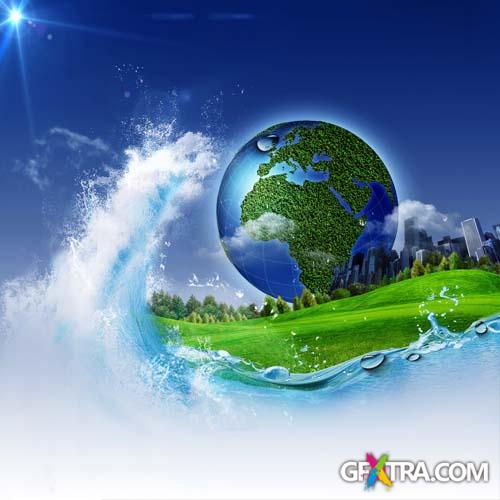 Protect The Environment 21 JPG + 4 Vector