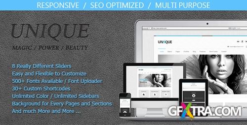 ThemeForest - Unique v1.0 - Magic / Power / Beauty Wordpress - FULL