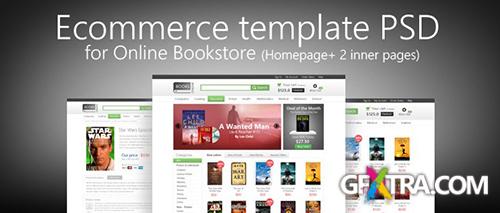 PSD Web Design - E-commerce Template for Online Bookstore