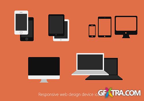 PSD Icons - Responsive Web Design Devices