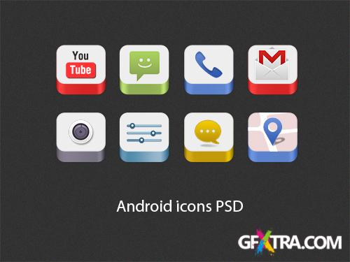 PSD Icons - Android Icons