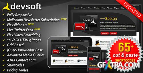 ThemeForest - DevSoft - Responsive HTML5 Full Sales Website - FULL