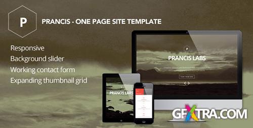 ThemeForest - Prancis - flat clean one page site template - RIP