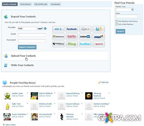 Hire-Experts - Friends Inviter plugin 4.2.3p10 for SocialEngine 4x