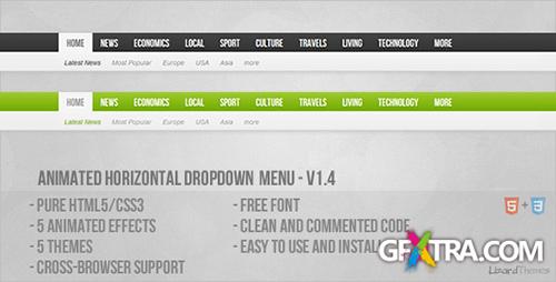 CodeCanyon - Animated Horizontal Dropdown Menu v1.0