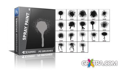 Spray Paint Brushes Set 1