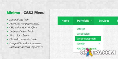 CodeCanyon - Minimo - CSS3 Menu