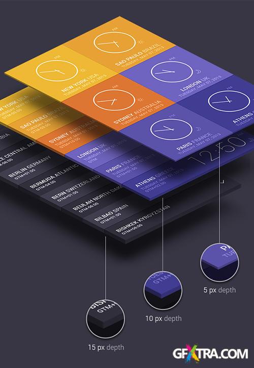 PSD Web Design - Isometric Perspective Mock-Up