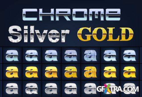 Designtnt - Chrome Gold Silver Graphic Style