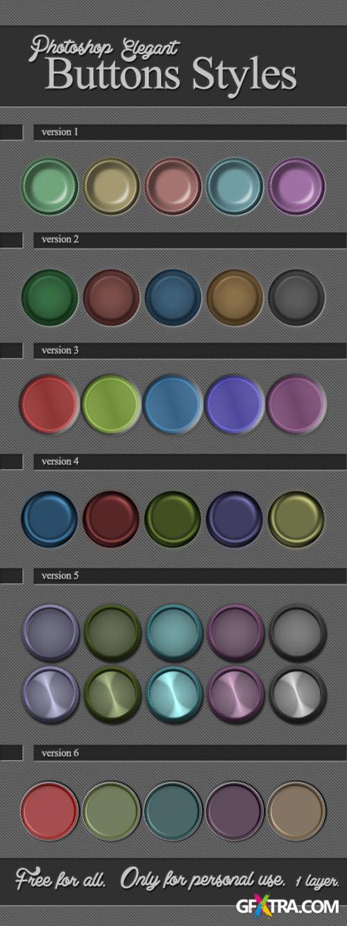 Elegant Buttons Photoshop Styles