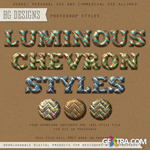 Luminous Chevron Photoshop Styles