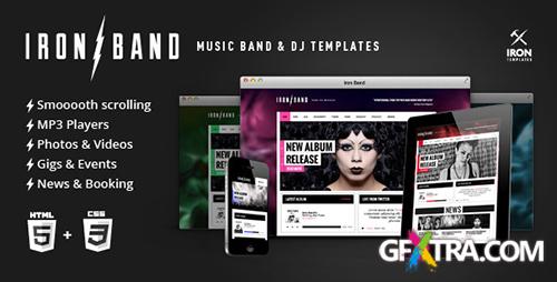 ThemeForest - IronBand - Music Band & DJ template - RIP