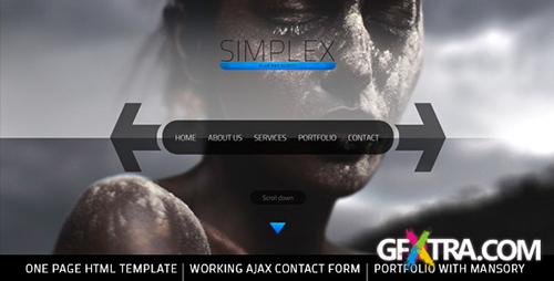 ThemeForest - Simplex - One Page HTML Template - RIP