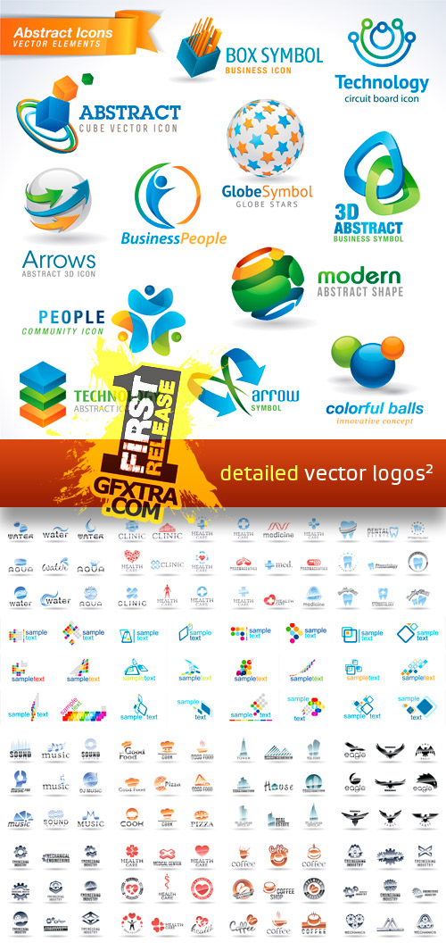 Detailed Vector Logos II, 25xEPS